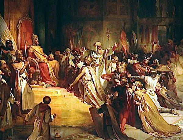 Henri Decaisne Baldwin of Flanders is crowned Latin Emperor of Constantinople oil painting picture